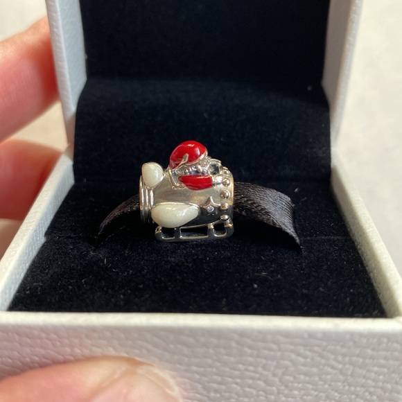 Pandora Santa in Space silver charm - Picture 1 of 5